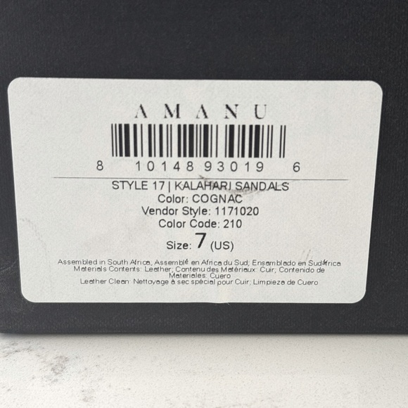 Amanu Style 17 The Kalahari Size 37 - Picture 6 of 6